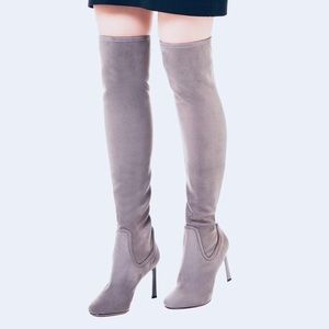 Nine West Uptown Girl gray Over The Knee Boots